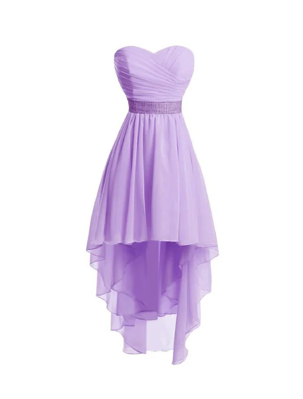 Unbeatable Prices A-Line Homecoming Party Dress Tiered Dress Strapless High Low Dress Asymmetrical Sleeveless Chiffon With Ruched Unbeatable Prices A-Line Homecoming Party Dress Tiered Dress Strapless High Low Dress Asymmetrical Sleeveless Chiffon With Ruched