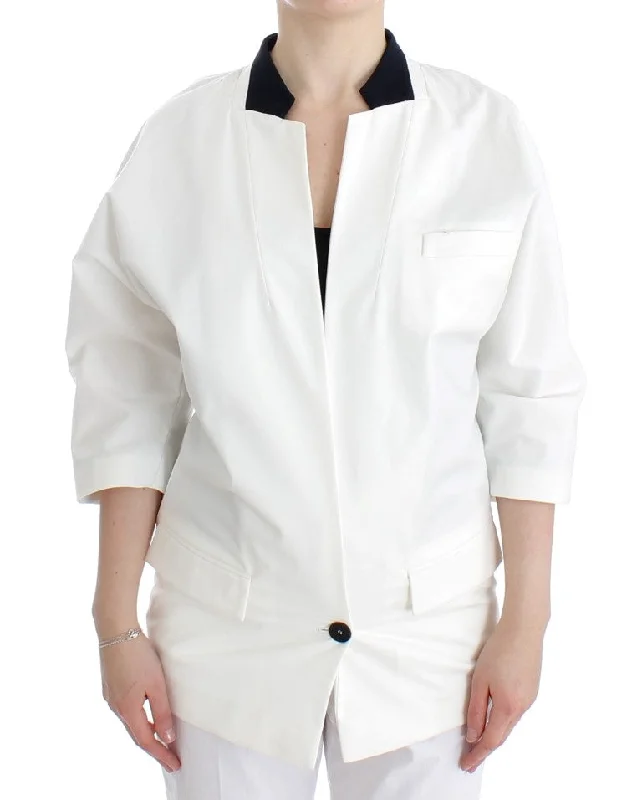 Crazy Savings Andrea Pompilio  Cotton Blend Oversized Blazer Women's Jacket