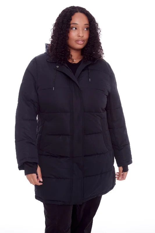 Final Sale AULAVIK PLUS | WOMEN'S VEGAN DOWN (RECYCLED) MID-LENGTH HOODED PARKA COAT (PLUS SIZE) Final Sale AULAVIK PLUS | WOMEN'S VEGAN DOWN (RECYCLED) MID-LENGTH HOODED PARKA COAT (PLUS SIZE)