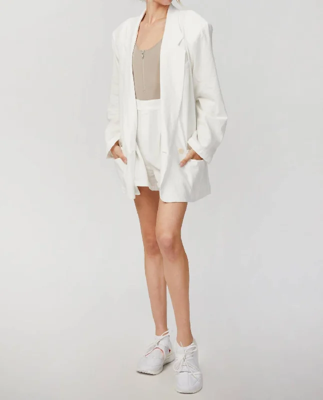 Flash Deals Beach Blazer In White