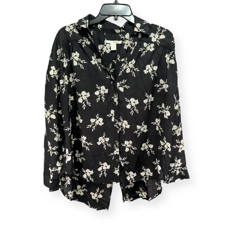 Bonus Savings Black & White Top Long Sleeve Amuse Society, Size S