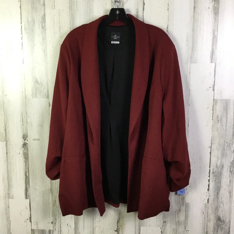 Shop and Save Blazer By One 5 One In Red, Size: 3x