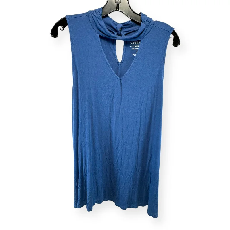 Overstock Blue Top Sleeveless Torrid, Size 2