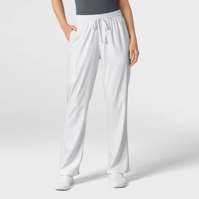 Amazing Deals Boundless Women's Bootcut Scrub Pant - White