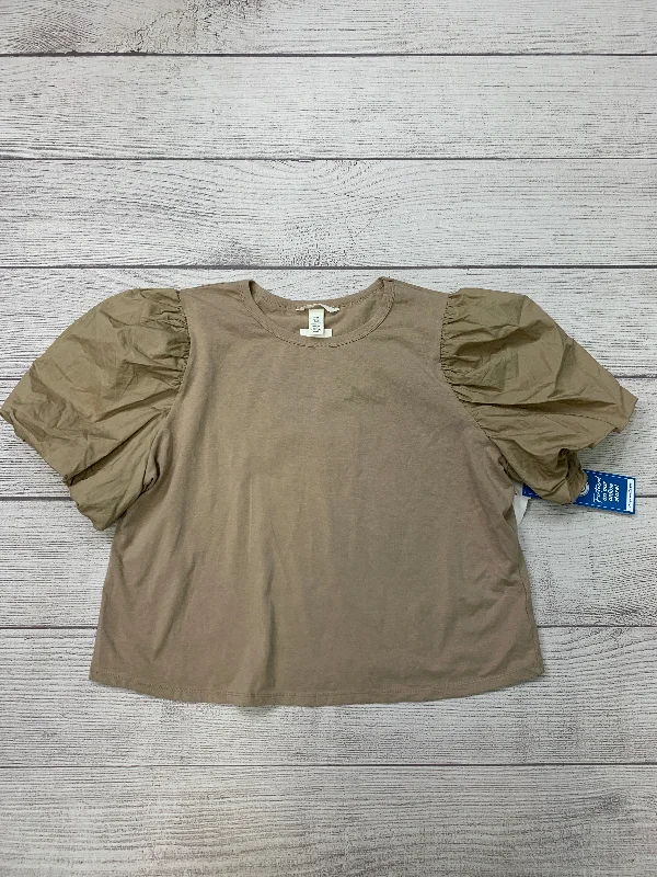Weekend Flash Sale Brown Top Short Sleeve H&m, Size Xxl