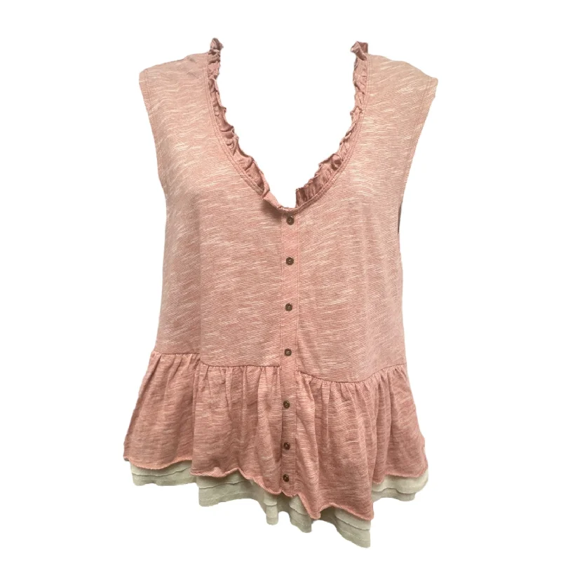 Shop and Save Chrissy Babydoll Top Sleeveless Pilcro, Size XS