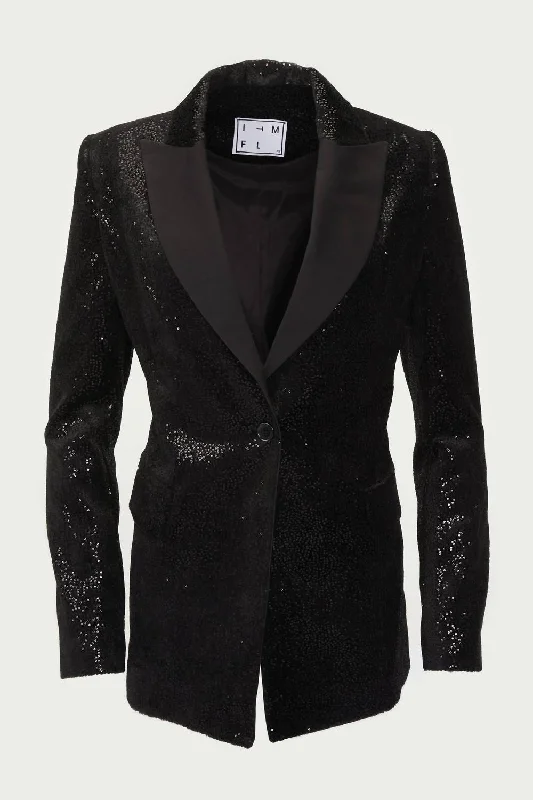 Midnight Madness Claudina Jacket In Black
