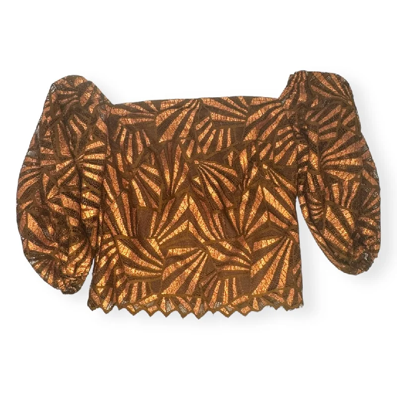Discount Mania Copper Top Short Sleeve Eva Franco, Size Xl