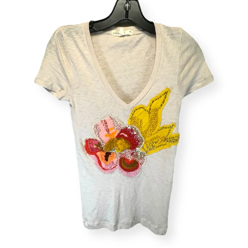 Weekend Deal Cream Top Short Sleeve J. Crew, Size S