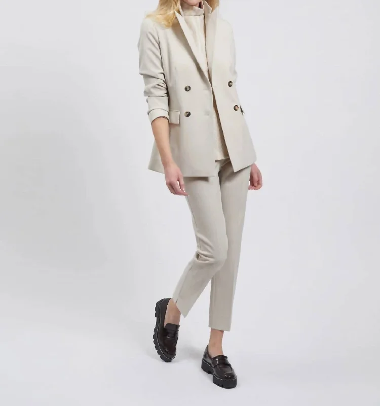Overstock Sale Double Breasted Jacket In Grey