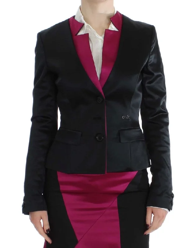 YEAR-End Clearance Exte  pink Stretch Blazer Women's Jacket