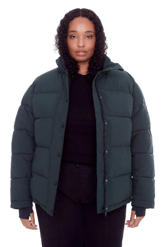 Sale Event FORILLON PLUS | WOMEN'S VEGAN DOWN (RECYCLED) SHORT QUILTED PUFFER JACKET (PLUS SIZE)