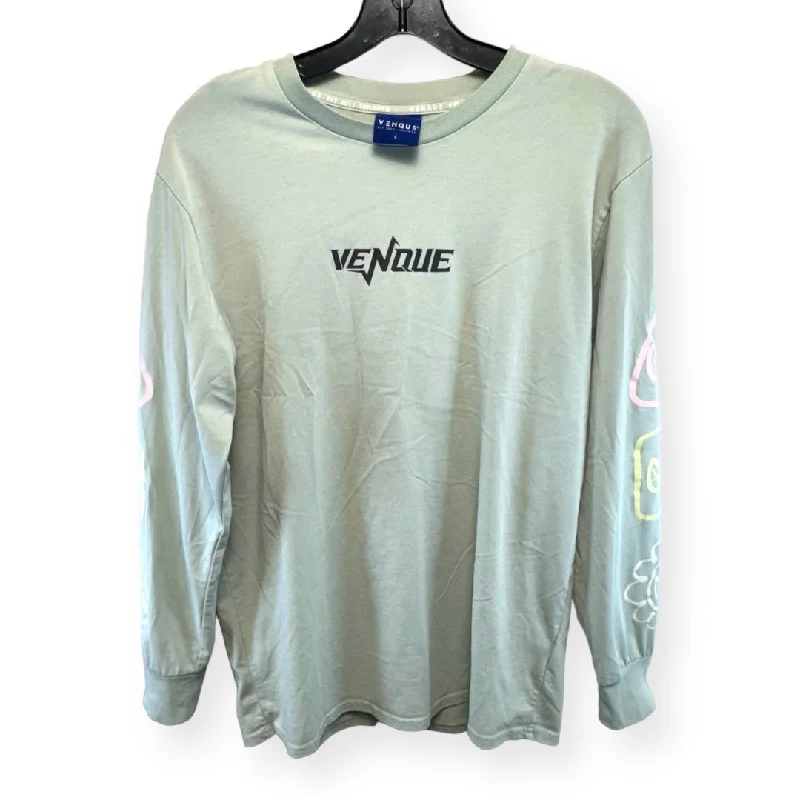 Take Advantage Green Top Long Sleeve Venque, Size S