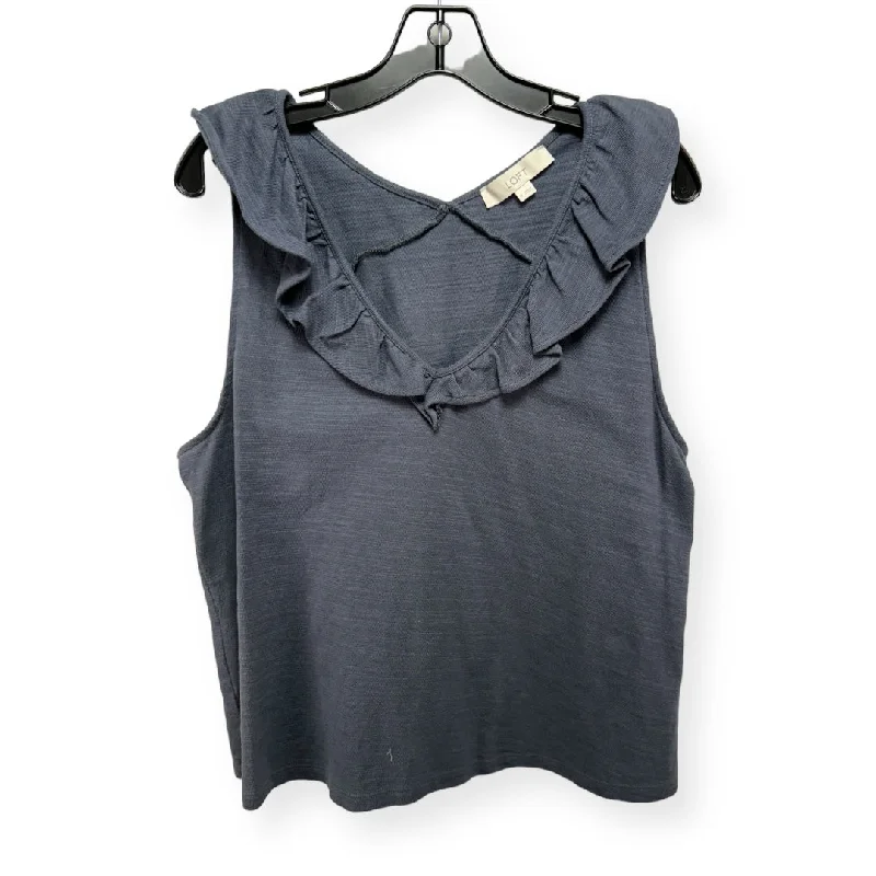 Final Markdown Grey Top Sleeveless Loft, Size Xl