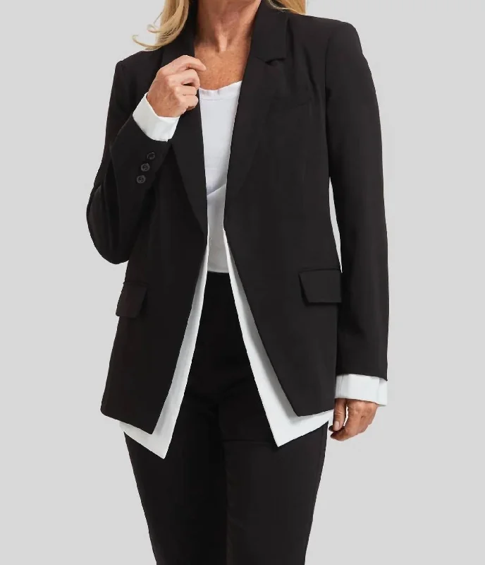 Price Reduction Hannah Shirt Tail Jacket In Black