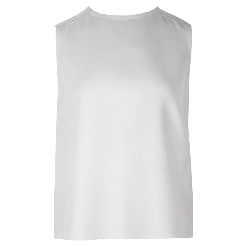 Bonus Savings Hermes Double Face Vest in Light Blue Grey Cashmere