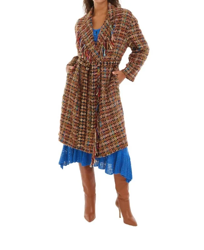 Flash Deals Jasmine Tweed Jacket In Terracotta