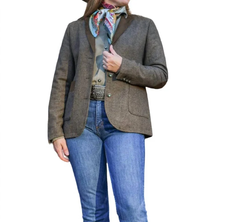 Stock Up and Save Katmai Blazer (Tan Herringbone)