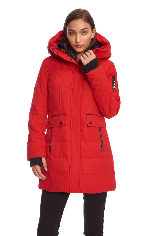 Early Bird Discount KOOTNEY | WOMEN'S VEGAN DOWN (RECYCLED) MID-LENGTH PARKA