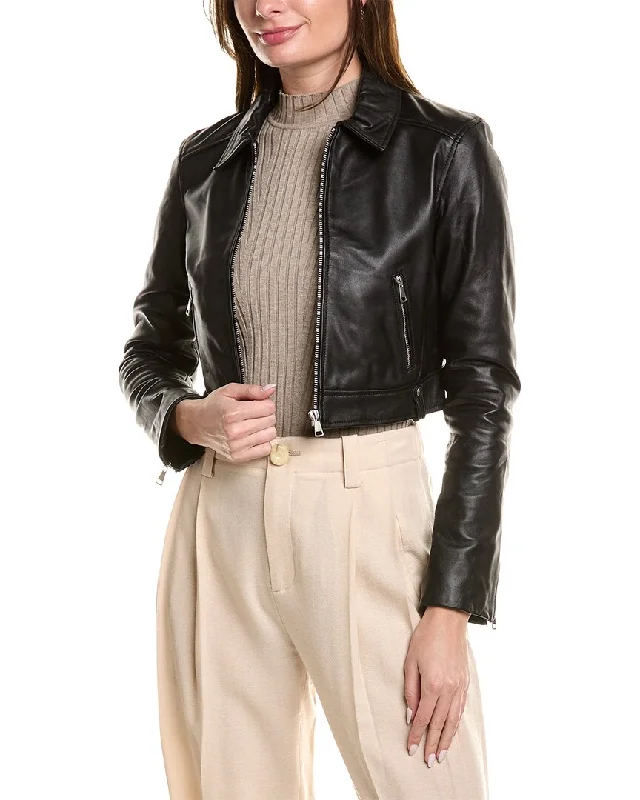 Final Markdown LAMARQUE Sacha Leather Moto Jacket