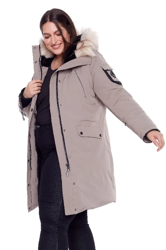 Price Drop Alert LAURENTIAN PLUS | WOMEN'S VEGAN DOWN (RECYCLED) LONG PARKA (PLUS SIZE)
