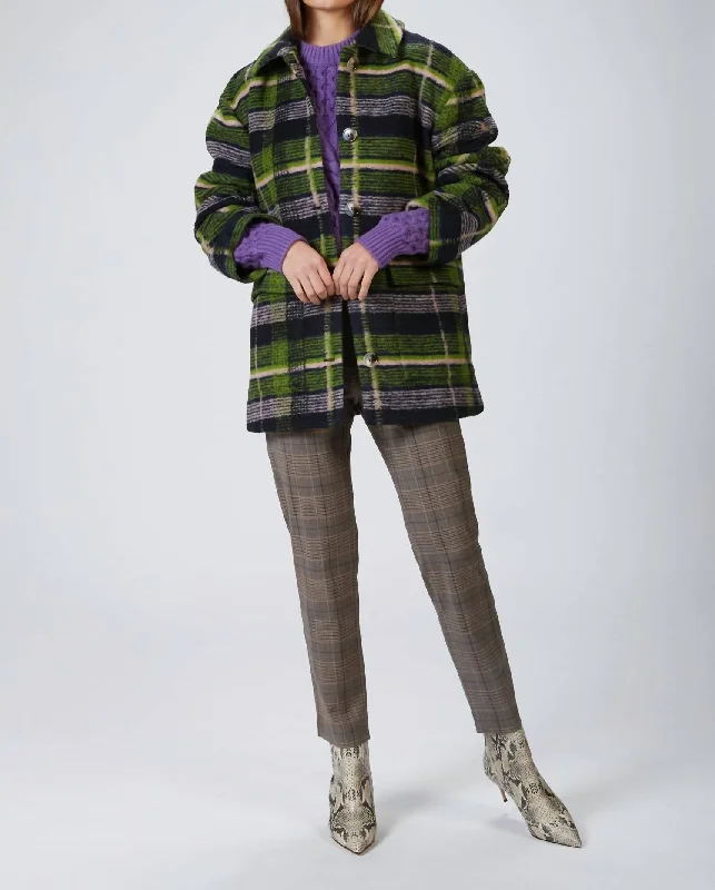 Exclusive Offers Lottie Jacket In Tartan Navy