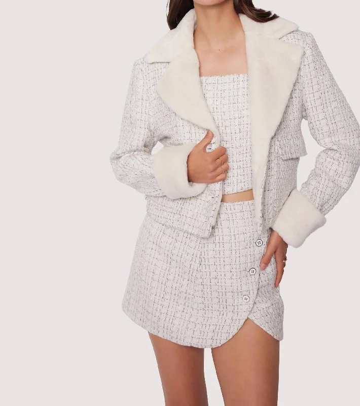 Stock Clearance Louise Jacket In Off White Multi