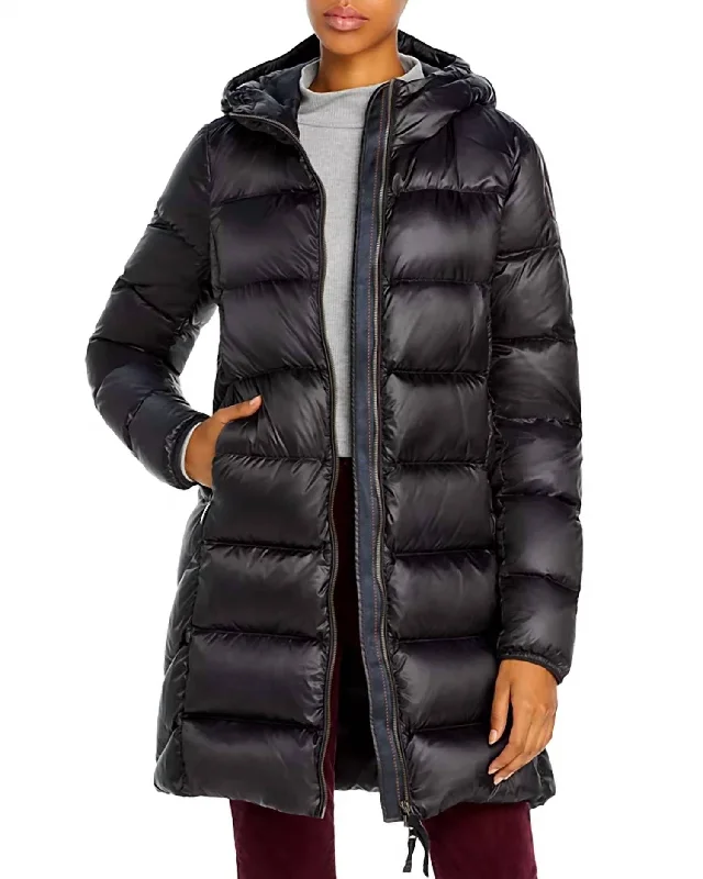 Daily Specials Marion Hooded Down Jacket In Pencil
