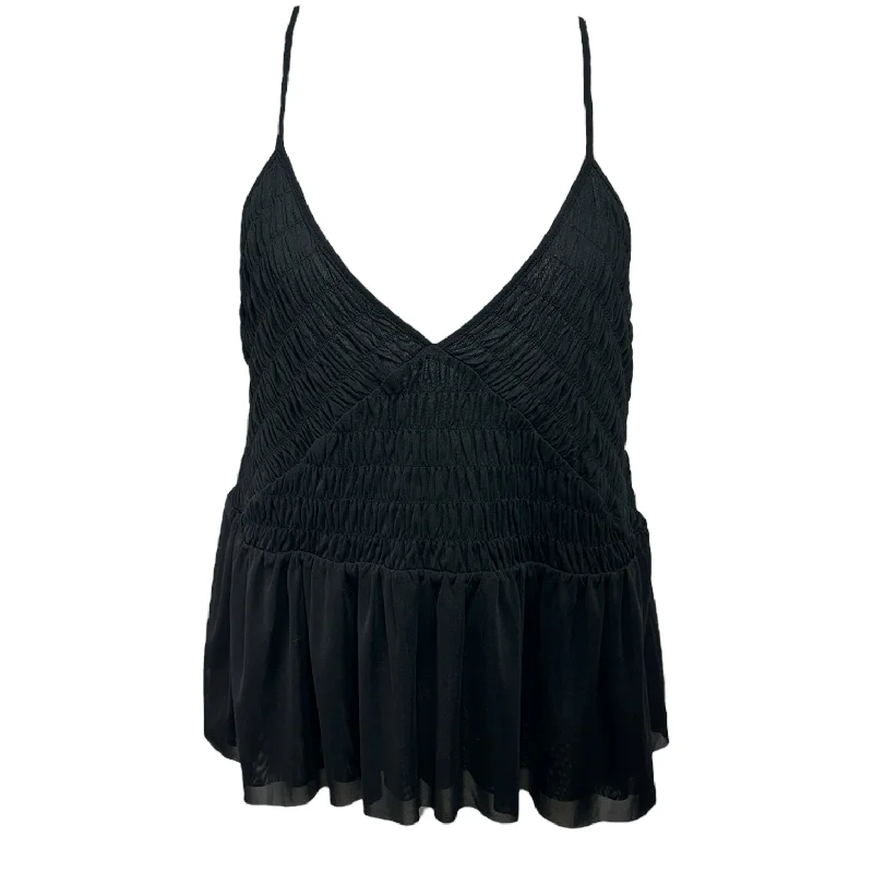 Take Advantage Mesh V-Neck Tank Anthropologie, Size 2X