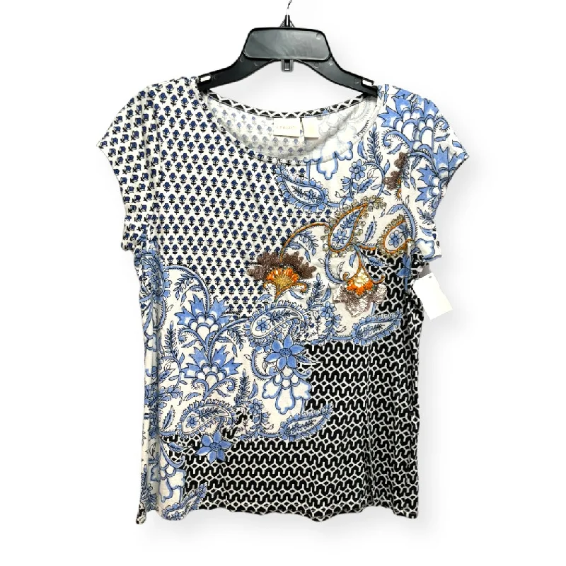 Price Cut Multi-colored Top Short Sleeve Chicos, Size M
