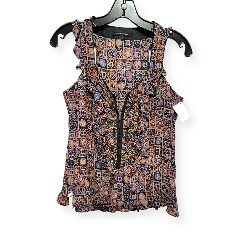 Bargain Bin Multi-colored Top Sleeveless Nanette Lepore, Size 4