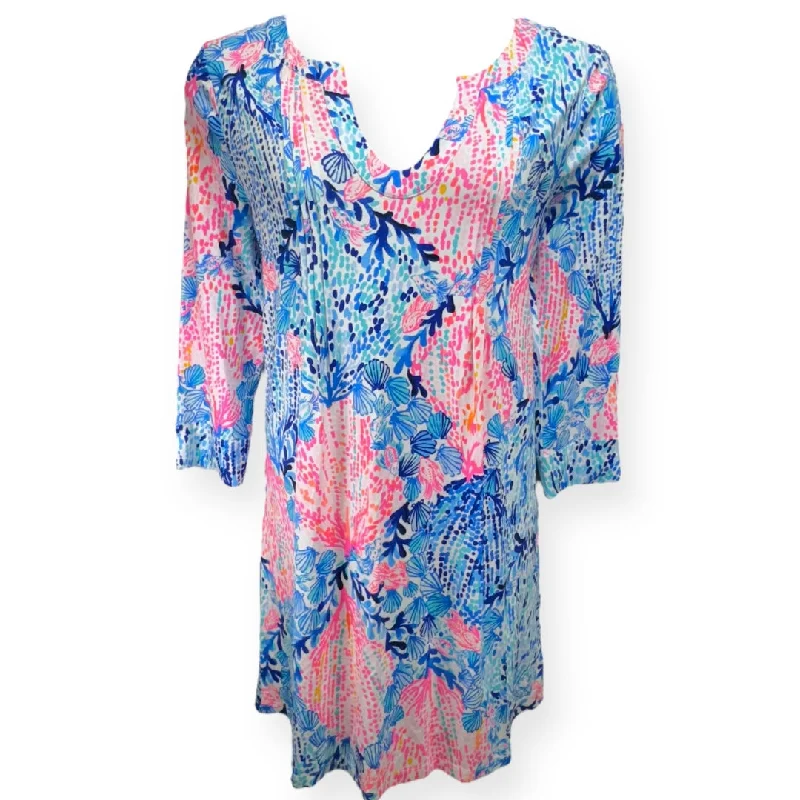 Hurry In Multi-colored Tunic Designer Lilly Pulitzer, Size Xl