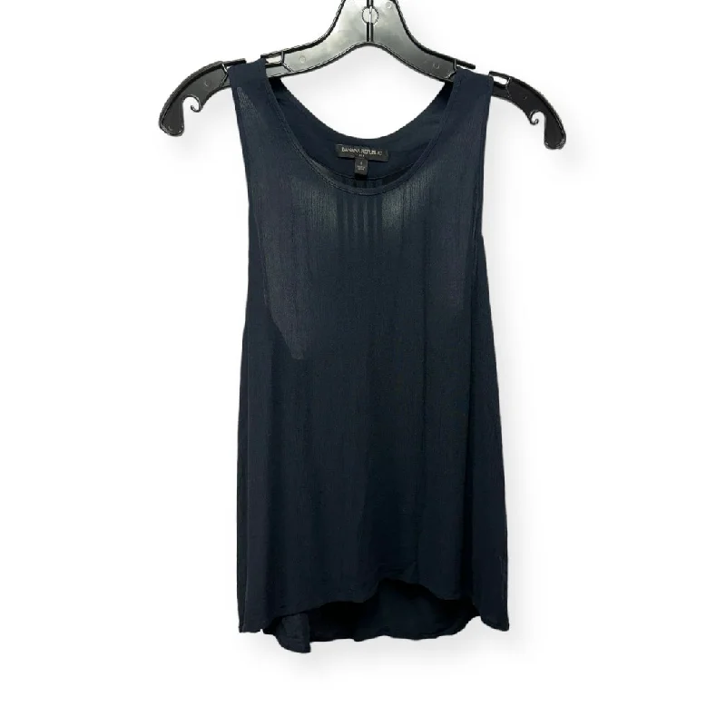 Act Fast Navy Top Sleeveless Banana Republic, Size S