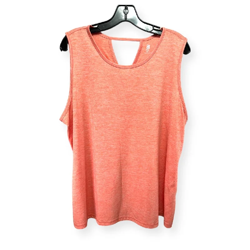 Early Access Orange Athletic Tank Top Ideology, Size 2x