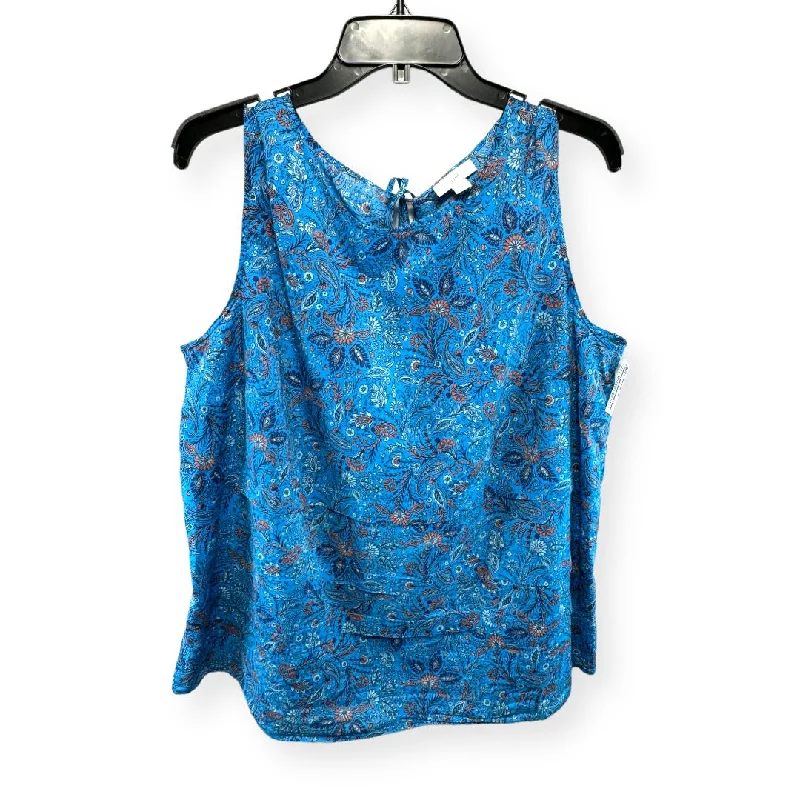 Price Rollback Paisley Print Top Sleeveless J. Jill, Size 2x