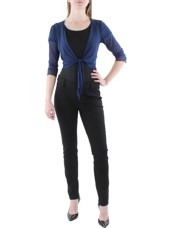 The Best Prices Petites Womens Mesh Crop Bolero