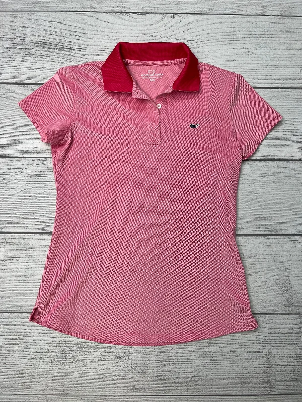 Super Deal Pink Top Short Sleeve Vineyard Vines, Size Xxs