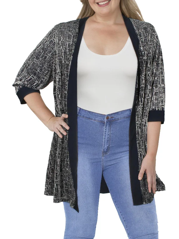 Discount Days Plus Womens Open Front Evening Jacket