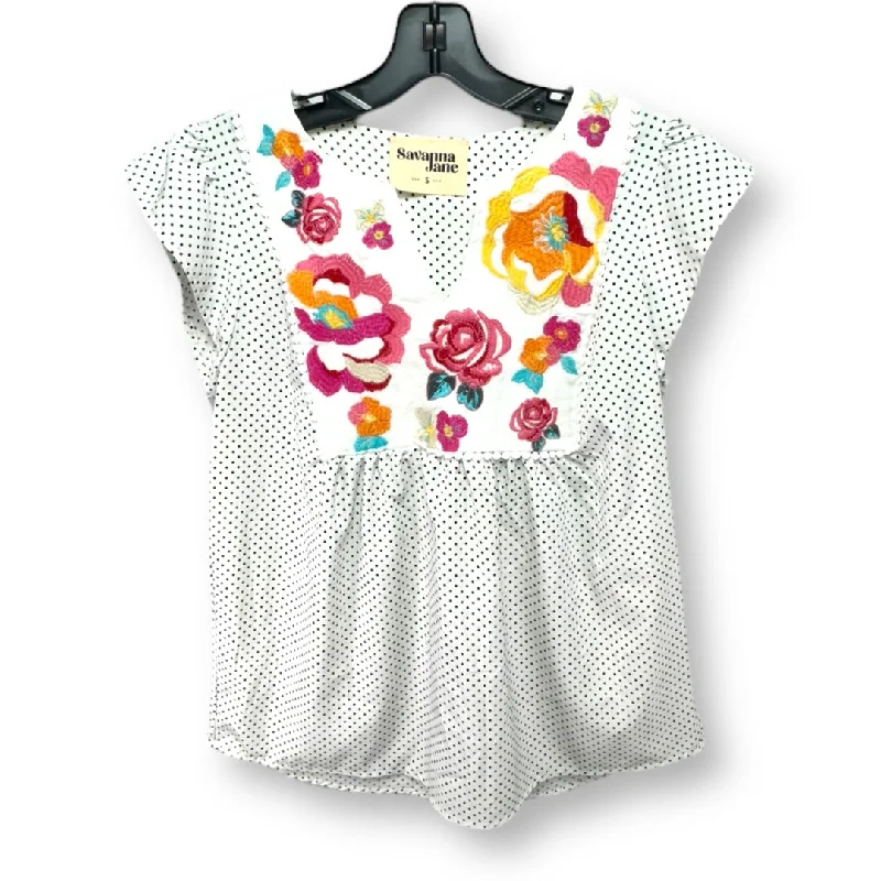 Limited Time Polkadot Pattern Top Sleeveless Savanna Jane, Size S