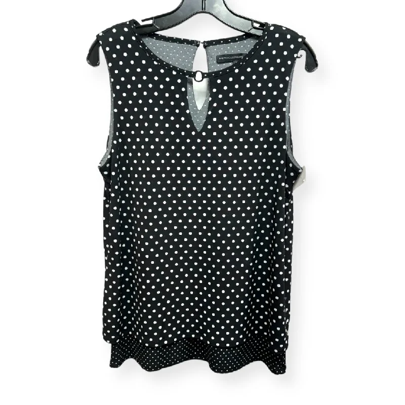 Lowest Price Polkadot Pattern Top Sleeveless White House Black Market, Size M