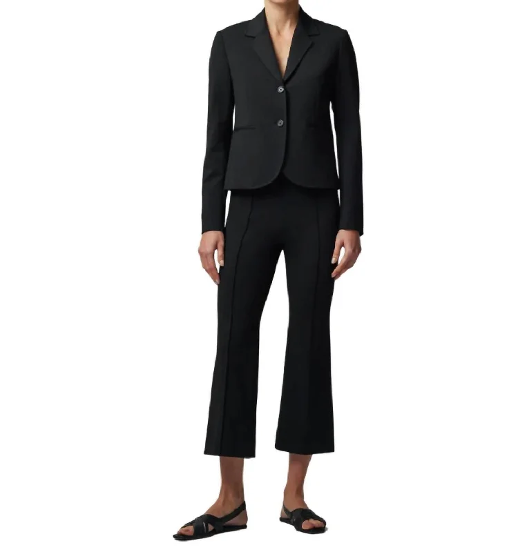 Special Price Ponte Schoolboy Blazer In Black