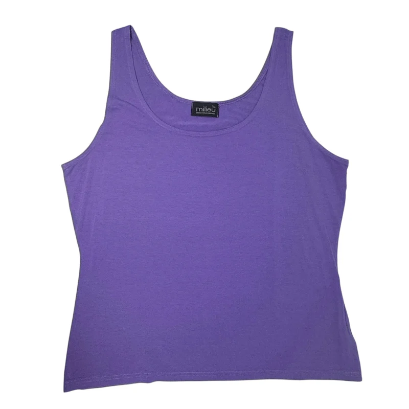 Hurry In Purple Tank Top Milieu, Size XL
