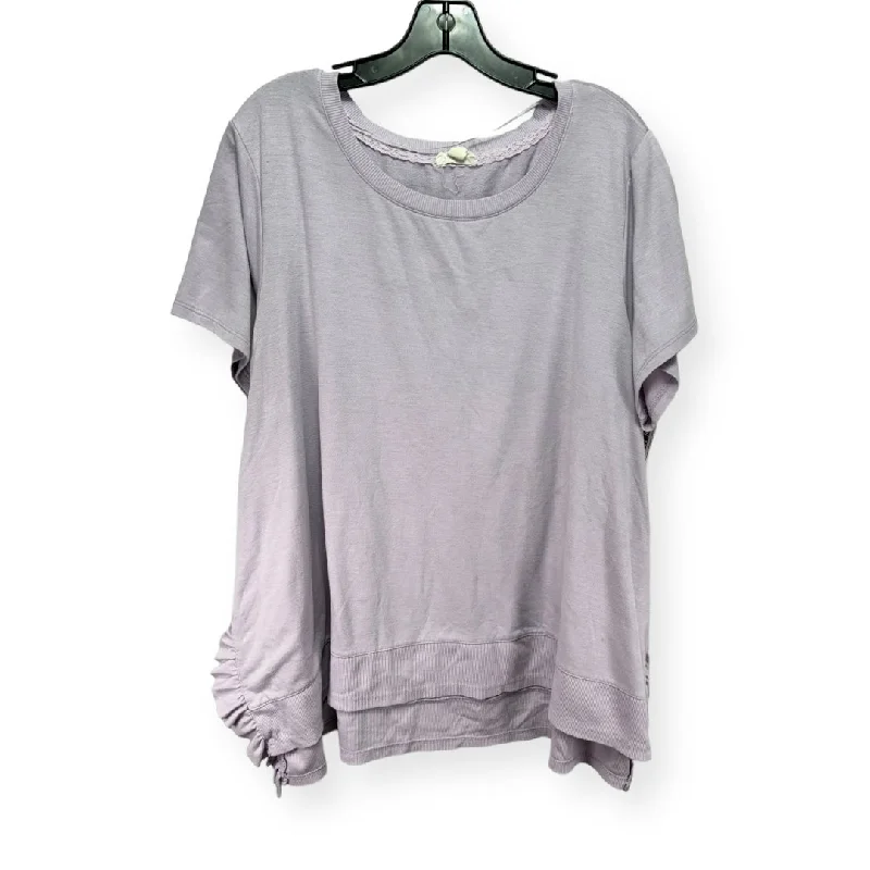Buy Now Purple Top Short Sleeve Cupio, Size 2x