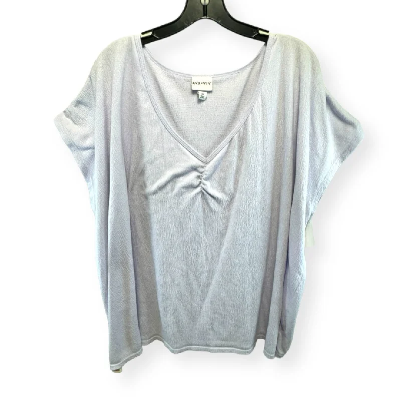 Super Deal Purple Top Sleeveless Ava & Viv, Size 2x