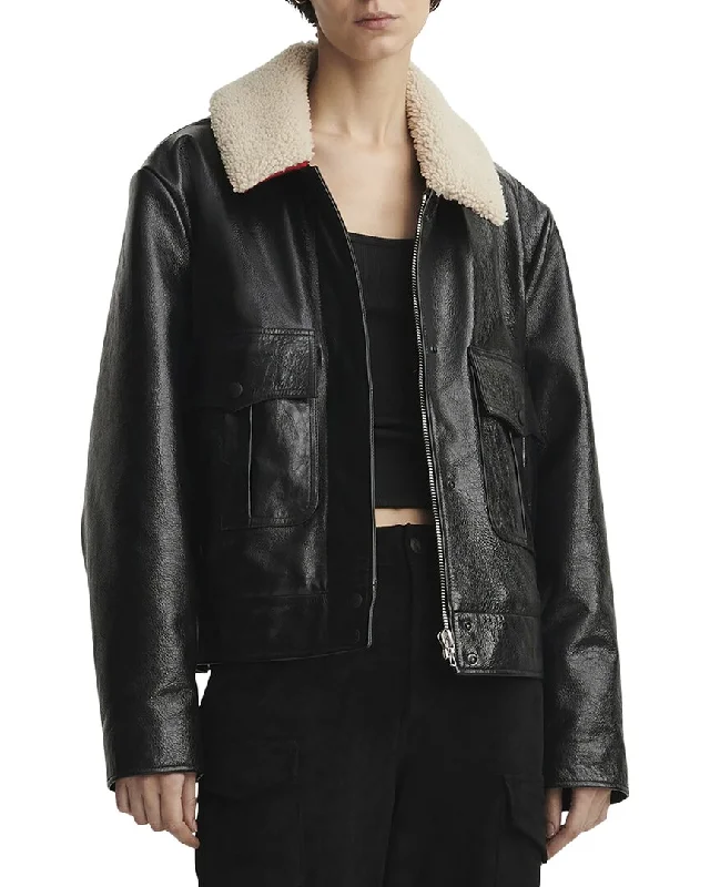 Grand Opening Sale rag & bone Colton Leather & Shearling Jacket