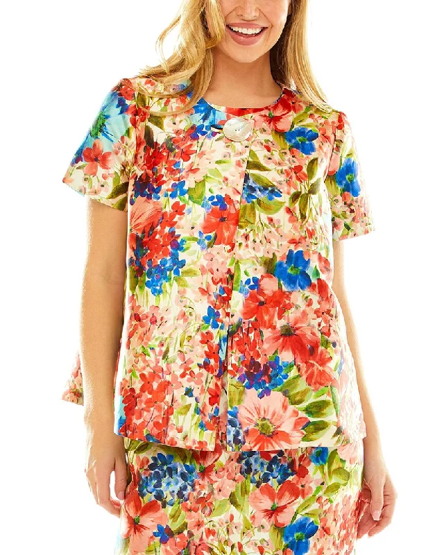 Deal of the Day Sara Campbell Print Trapeze Jacket