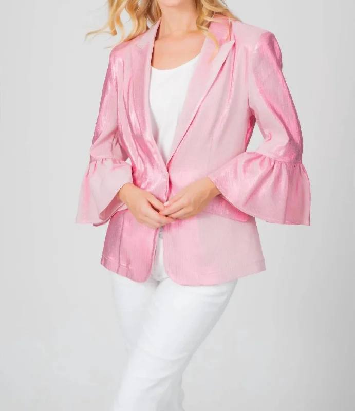 Special Promotion Shimmering Luster Blazer In Raspberry