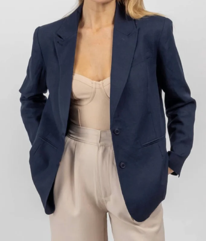 Unmissable Offer Strictly Biz Button Blazer In Navy