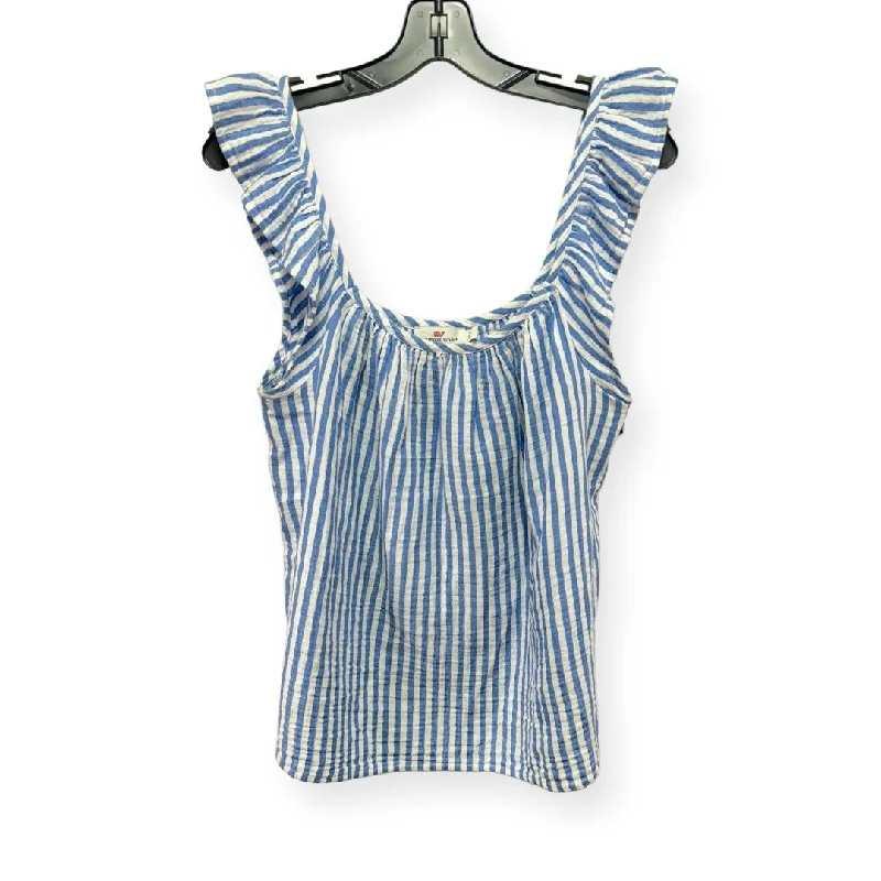 Can't Miss Striped Pattern Top Sleeveless Vineyard Vines, Size S