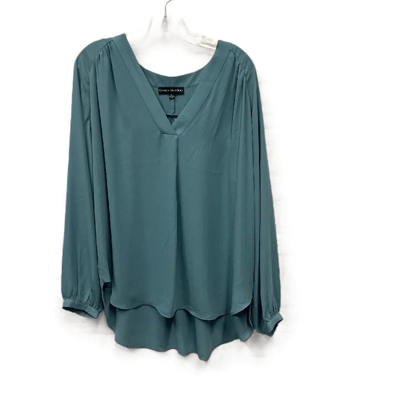 New Markdowns Top Long Sleeve By Catherine Malandrino In Blue, Size: Xl